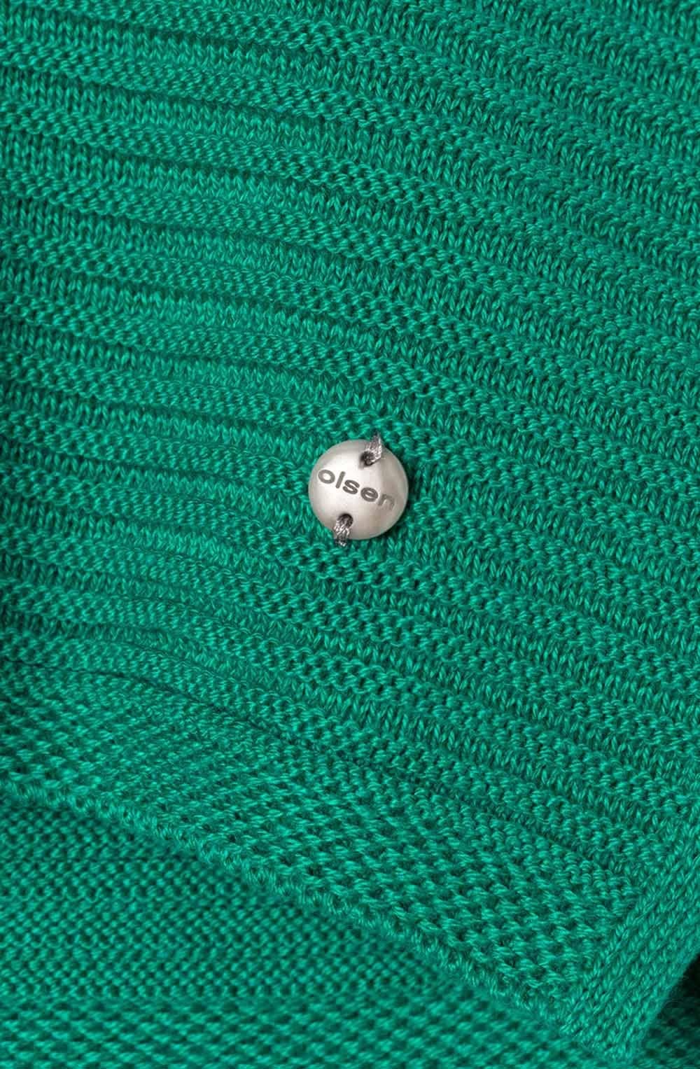 Lake Green Ribbed Knit Jumper