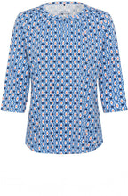 Lapis Blue All Over Print Hannah Top