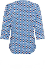 Lapis Blue All Over Print Hannah Top