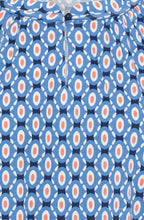 Lapis Blue All Over Print Hannah Top