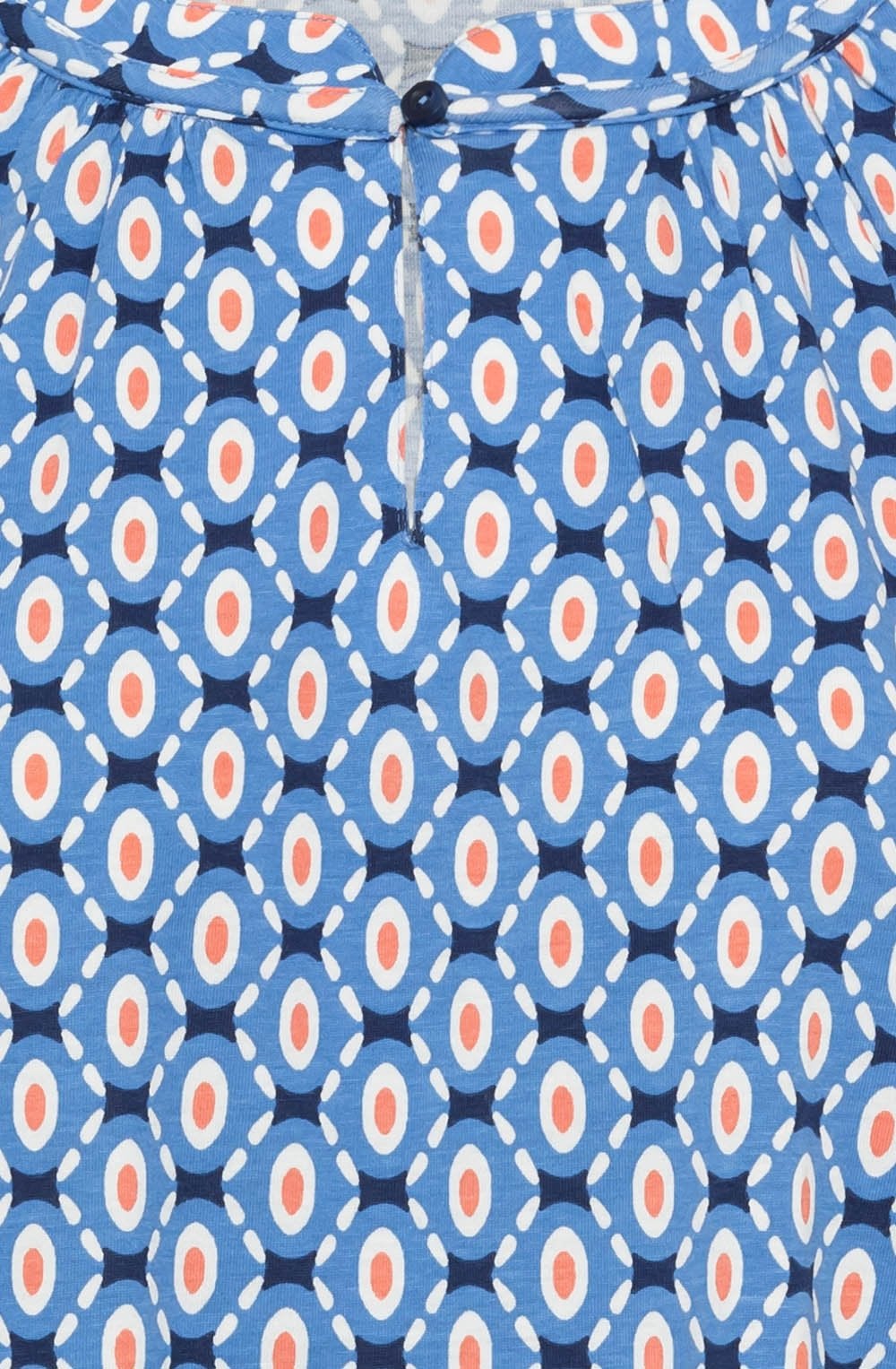 Lapis Blue All Over Print Hannah Top