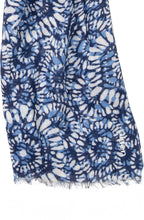 Lapis Blue Bold Print Scarf