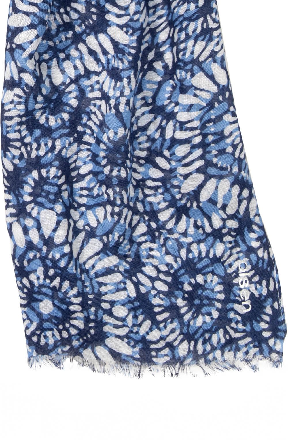 Lapis Blue Bold Print Scarf