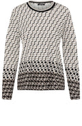 Latte Bold Print Hannah Top