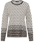 Latte Bold Print Hannah Top