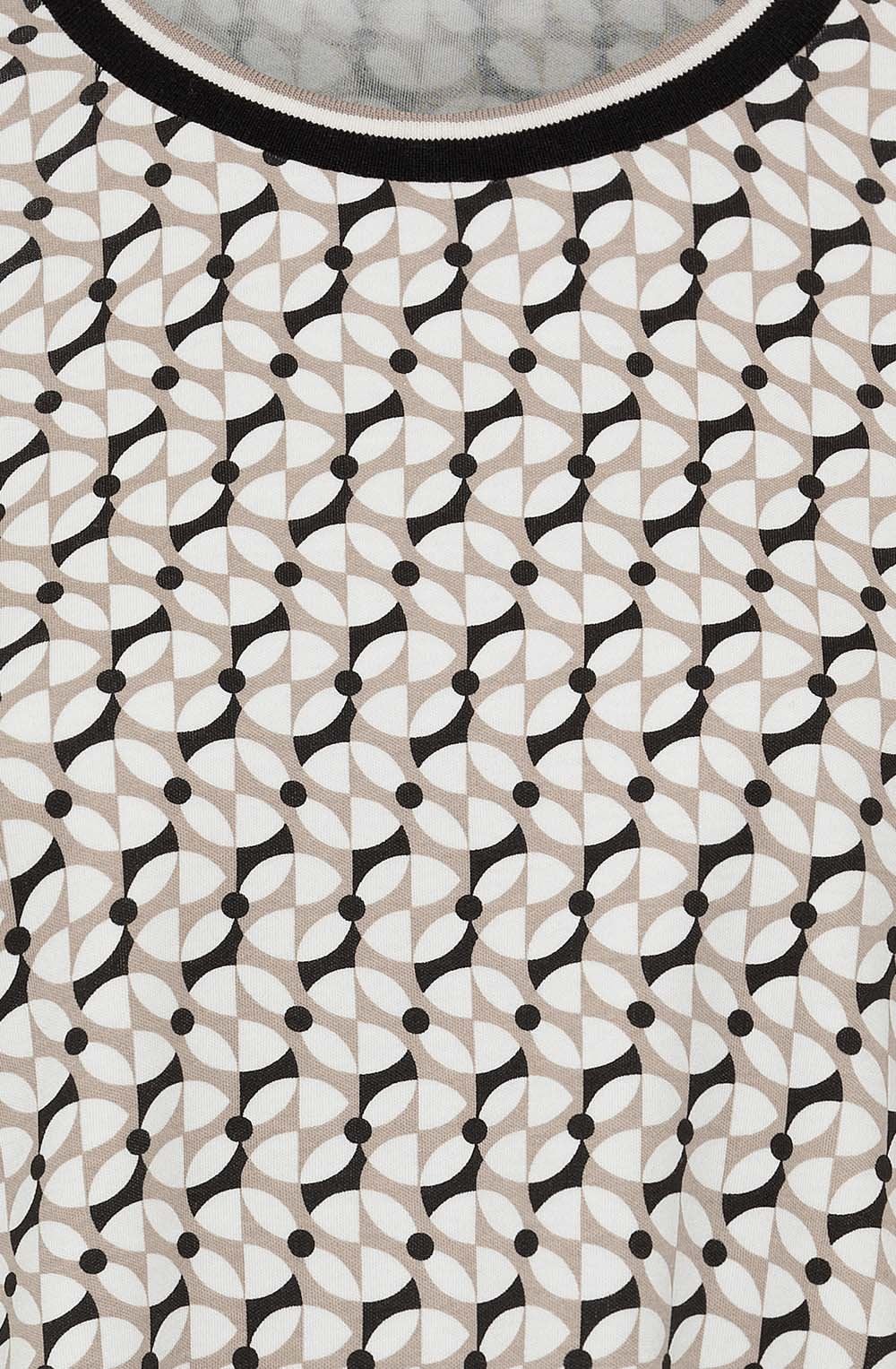 Latte Bold Print Hannah Top