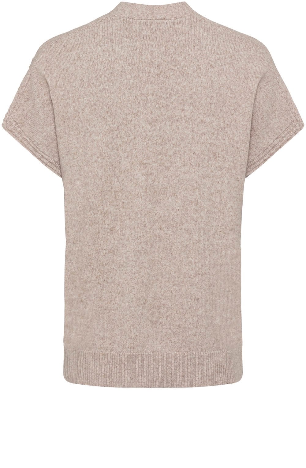 Latte Melange Cable Knit Chloe Cardigan