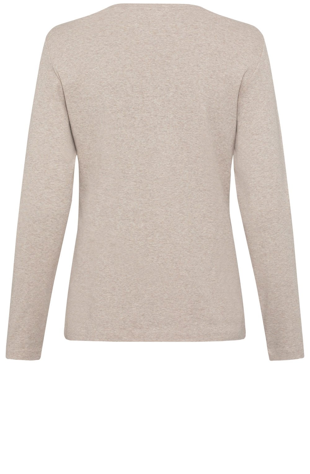 Latte Melange Gold and Stud Detail Edda Top