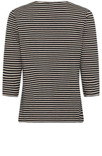 Latte Melange Striped Hannah Top