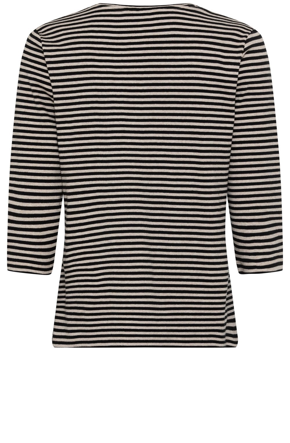 Latte Melange Striped Hannah Top