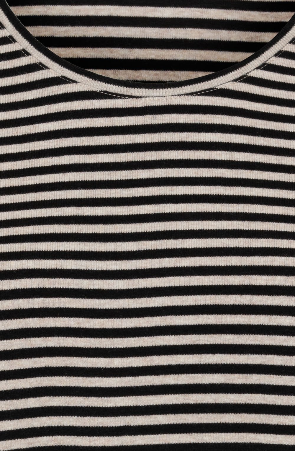 Latte Melange Striped Hannah Top