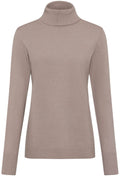 Latte Melange Turtleneck Eva Jumper
