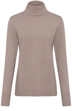 Latte Melange Turtleneck Eva Jumper