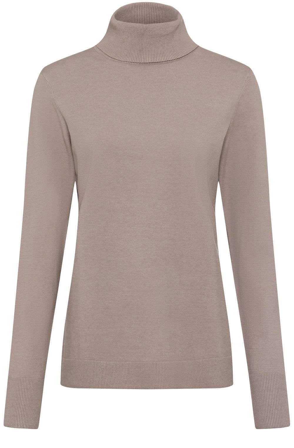 Latte Melange Turtleneck Eva Jumper