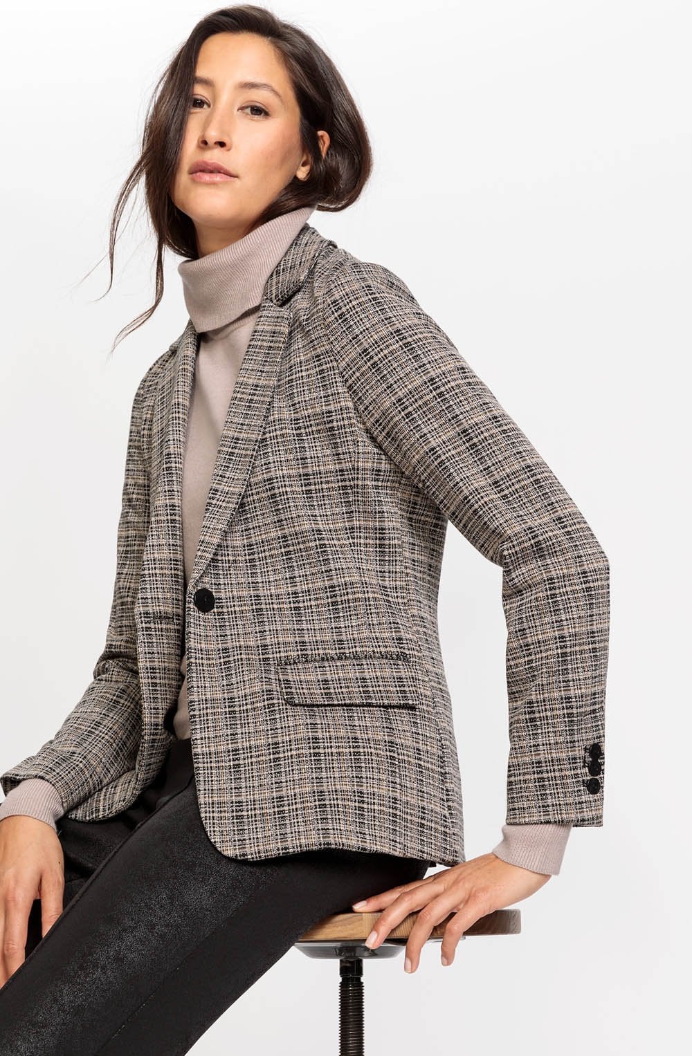 Latte Neo Classic Tailored Blazer