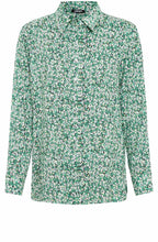 Laurel Green Abstract Floral Print Blouse