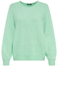 Laurel Green Delicate Balloon Sleeve Jumper