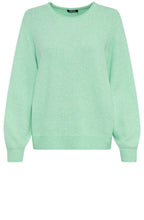Laurel Green Delicate Balloon Sleeve Jumper