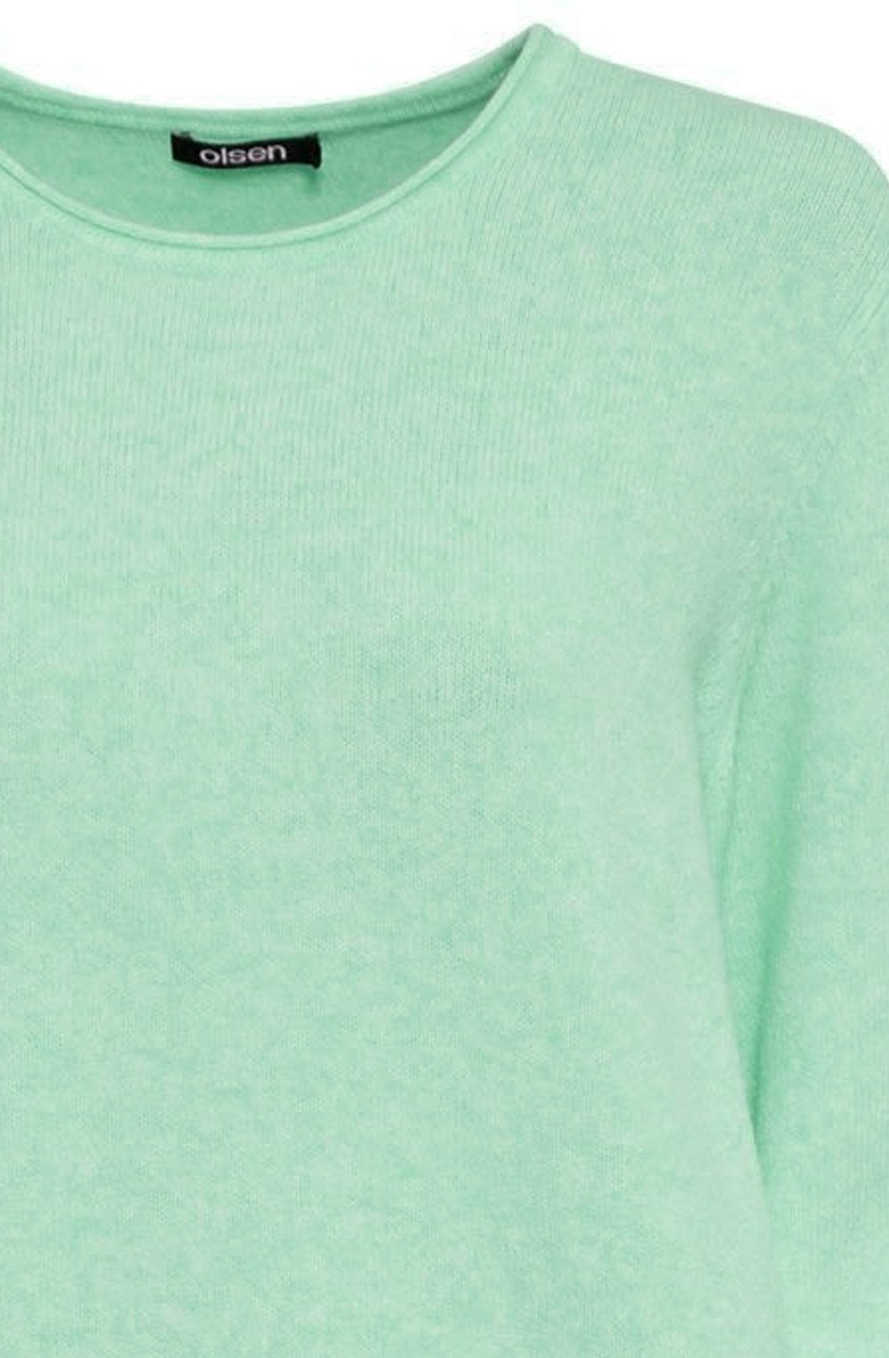 Laurel Green Delicate Balloon Sleeve Jumper