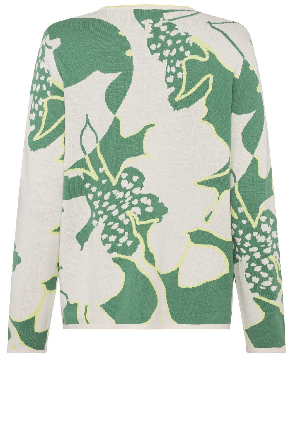 Laurel Green Floral and Diamante Relaxed Jumper