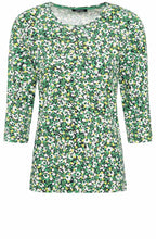 Laurel Green Floral Design Edda Top