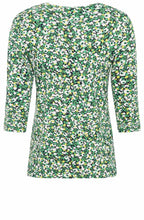 Laurel Green Floral Design Edda Top
