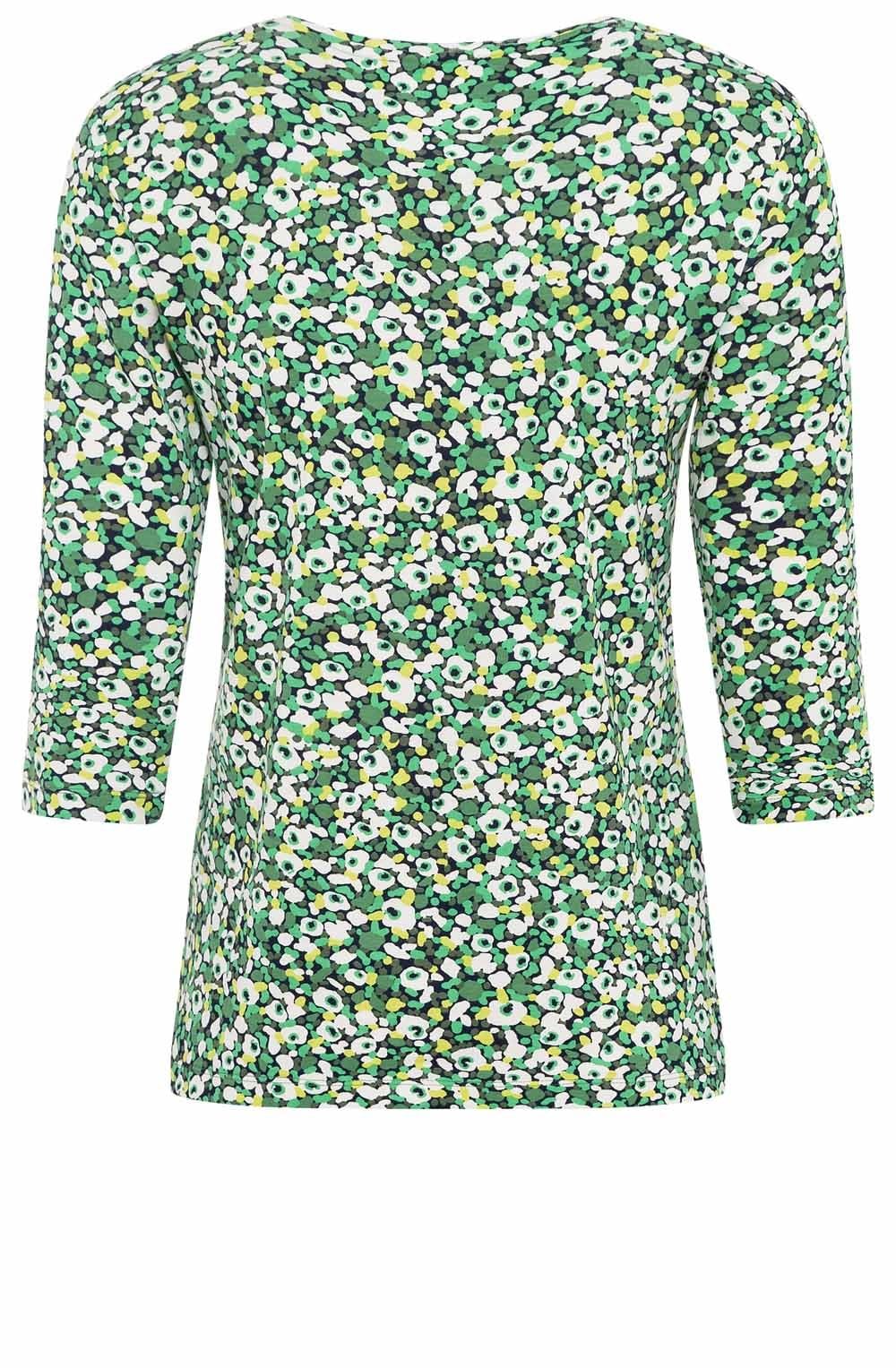 Laurel Green Floral Design Edda Top