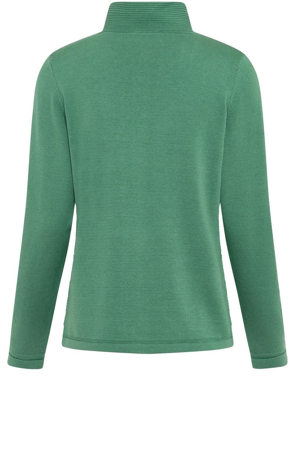 Laurel Green Horizontal Ribbed Cardigan