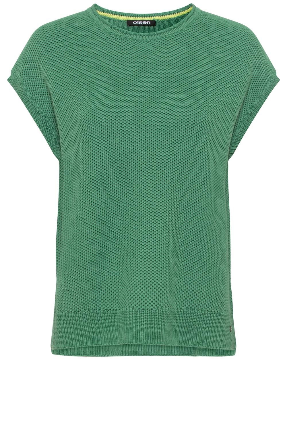 Laurel Green Sleeveless Knitted Slip Over