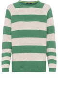 Laurel Green Striped Knit Cora Jumper