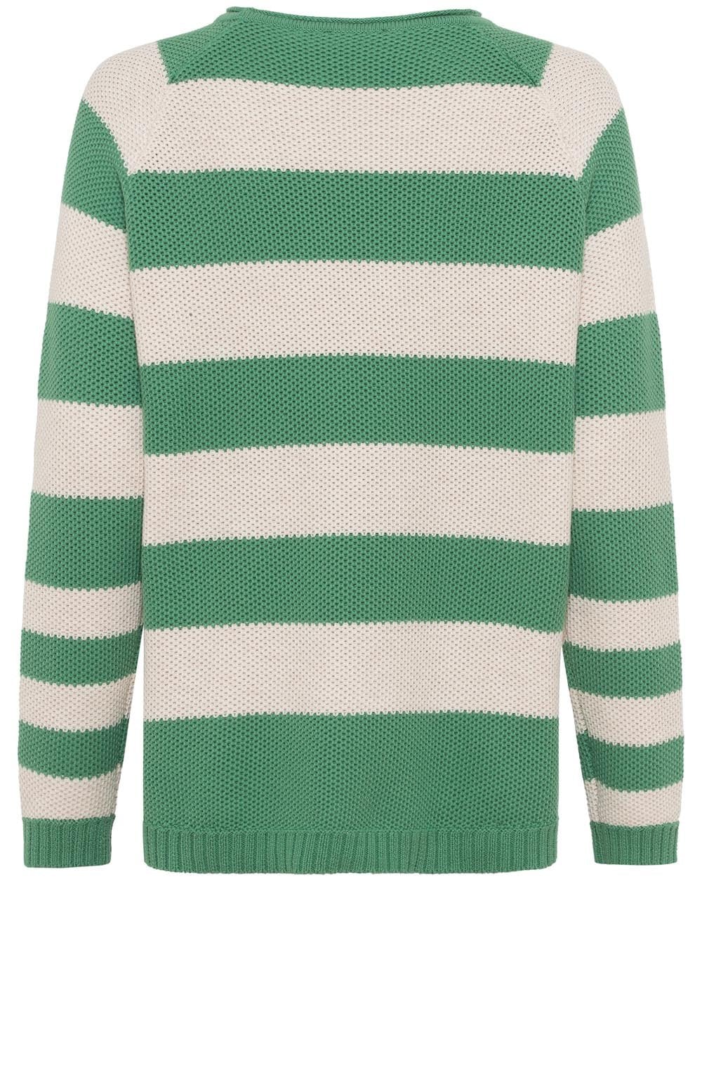 Laurel Green Striped Knit Cora Jumper