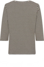 Light Biscuit and Black Striped Hannah Top