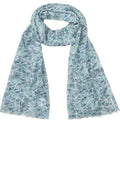 Light Blue Aqua Crystal Scarf