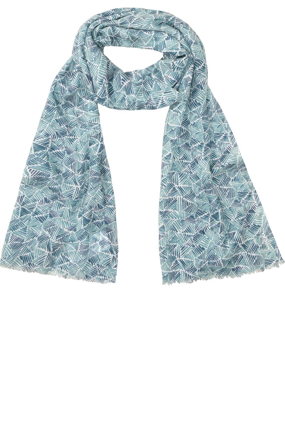 Light Blue Aqua Crystal Scarf