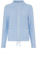 Light Blue Drawstring Henny Cardigan