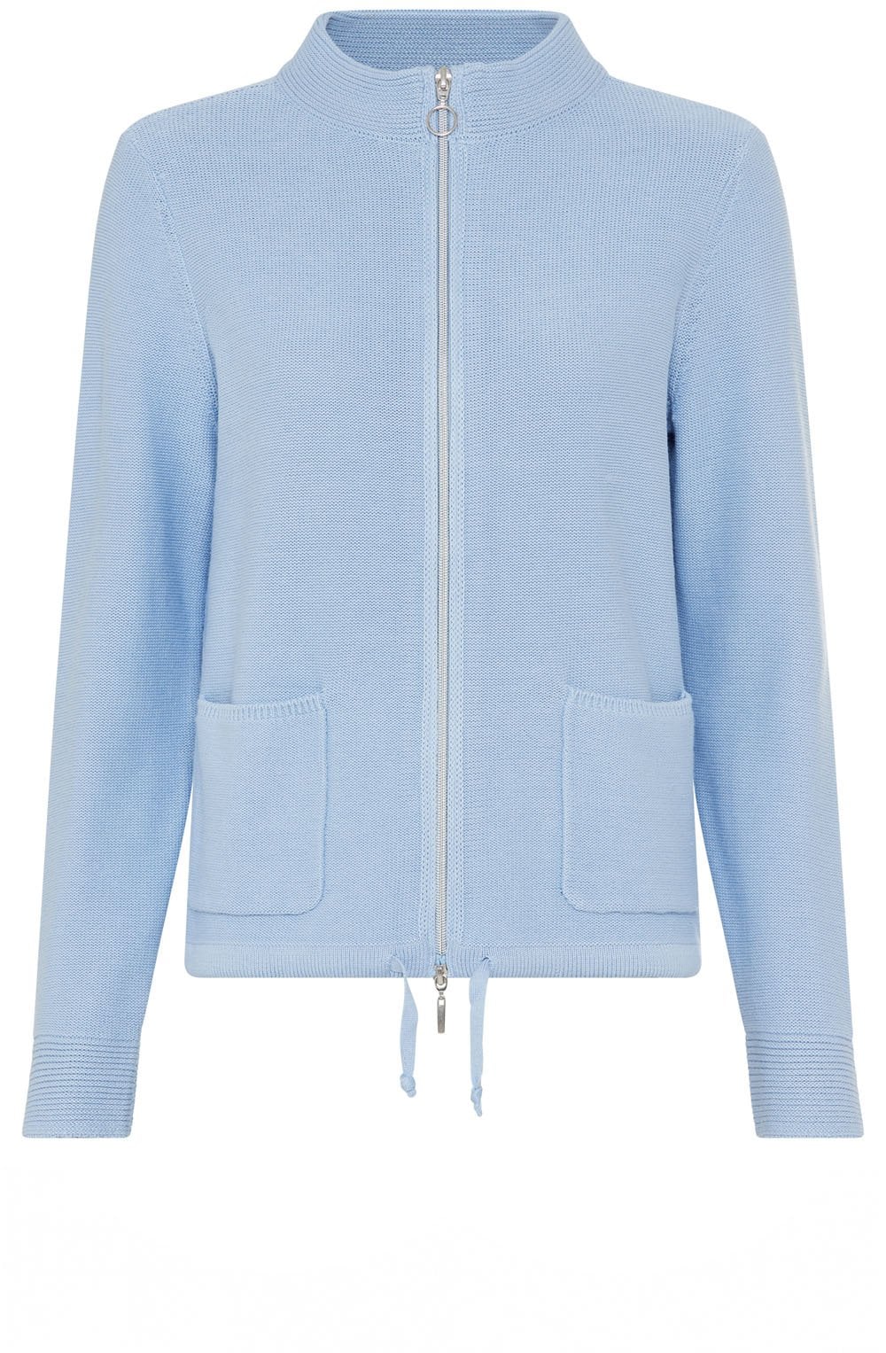 Light Blue Drawstring Henny Cardigan