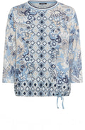 Light Blue Floral Clara Top