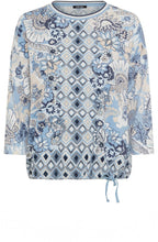 Light Blue Floral Clara Top