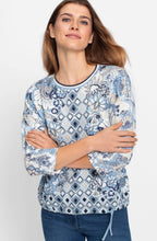 Light Blue Floral Clara Top