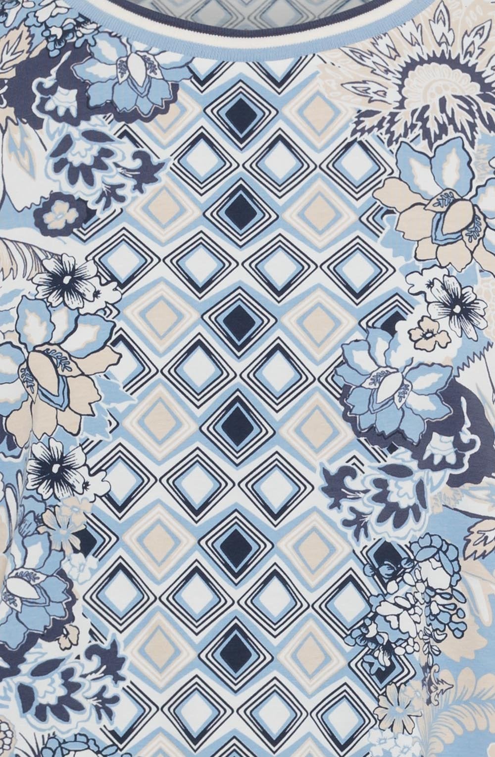 Light Blue Floral Clara Top
