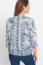Light Blue Floral Clara Top