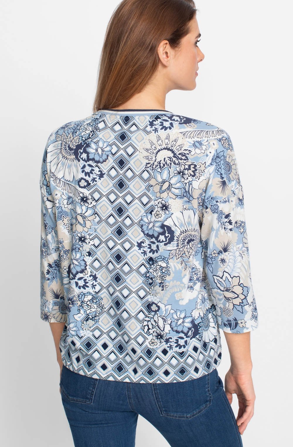 Light Blue Floral Clara Top