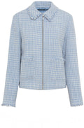 Light Blue Frayed Edge Box Jacket