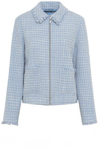 Light Blue Frayed Edge Box Jacket