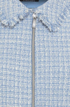 Light Blue Frayed Edge Box Jacket