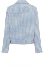 Light Blue Frayed Edge Box Jacket