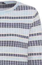 Light Blue Melange Textured Knit Henny Jumper