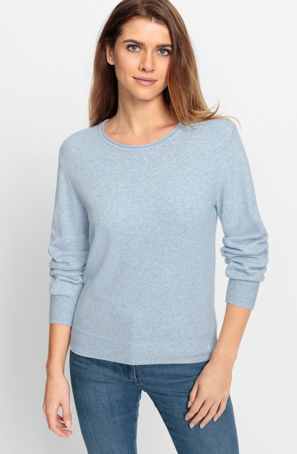 Light Blue Round Neck Henny Jumper