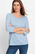 Light Blue Striped Hannah Top