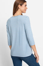 Light Blue Striped Hannah Top